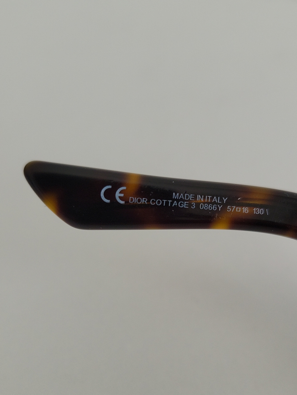 Vintage Dior Cottage 3 0866Y Tortoiseshell Sunglasses - Picture 11 of 16